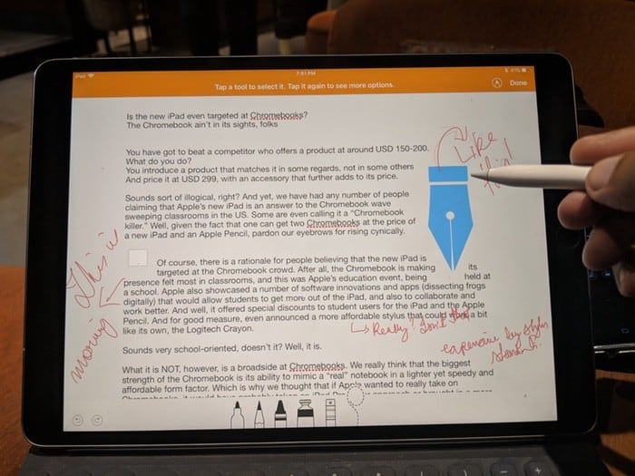 Apple Pencil con Pages: bastante bueno, pero ¿qué pasa con el reconocimiento de escritura a mano? - ipad lápiz páginas 4