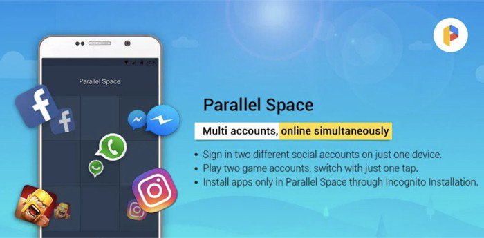 Las mejores aplicaciones de Android para clonar otras aplicaciones y ejecutar varias cuentas: espacio paralelo