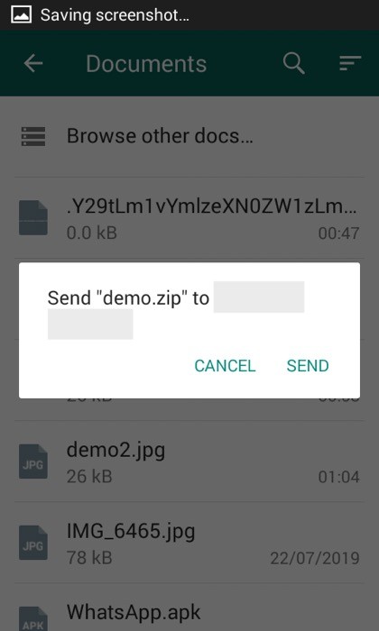 cómo enviar imágenes sin comprimir en whatsapp en android - enviar zip