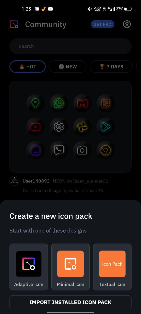 crear un paquete de íconos personalizado usando icon pack studio