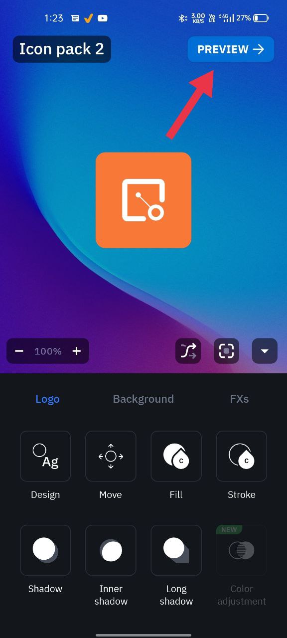 crear un paquete de íconos personalizado usando icon pack studio